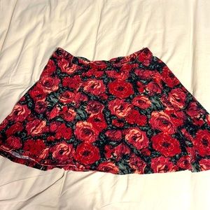 Vintage Rose Mini Skirt